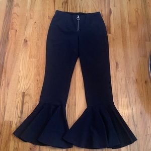NWT Scripted Ruffle Hem Dress Pants - Size S